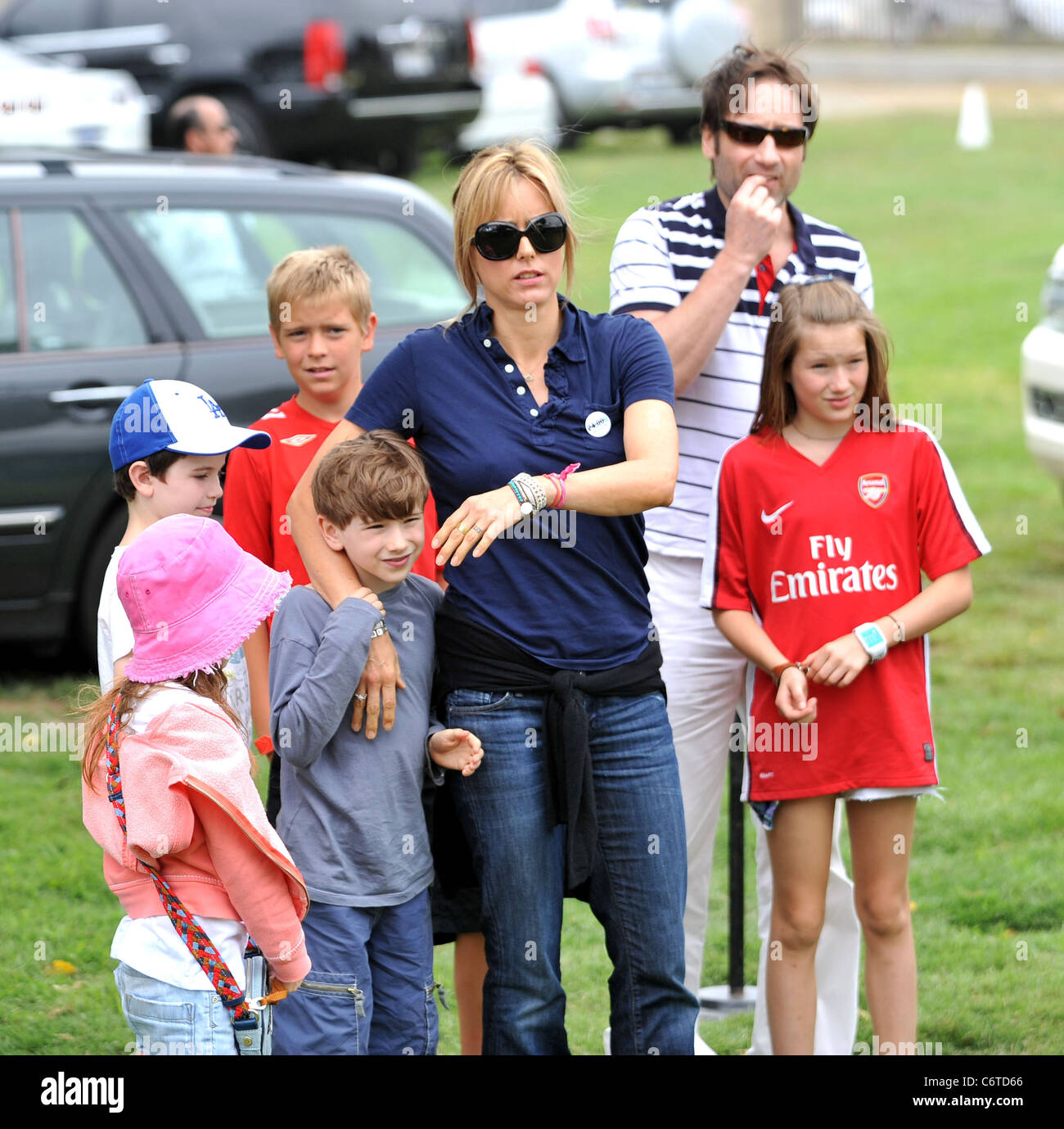 Tea Leoni, David Duchovny con sus hijos Madelaine y Kyd el 21st Annual