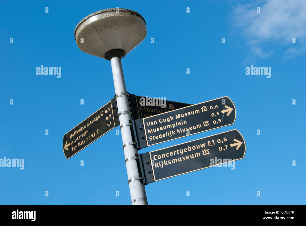 Amsterdam Signpost Foto de stock