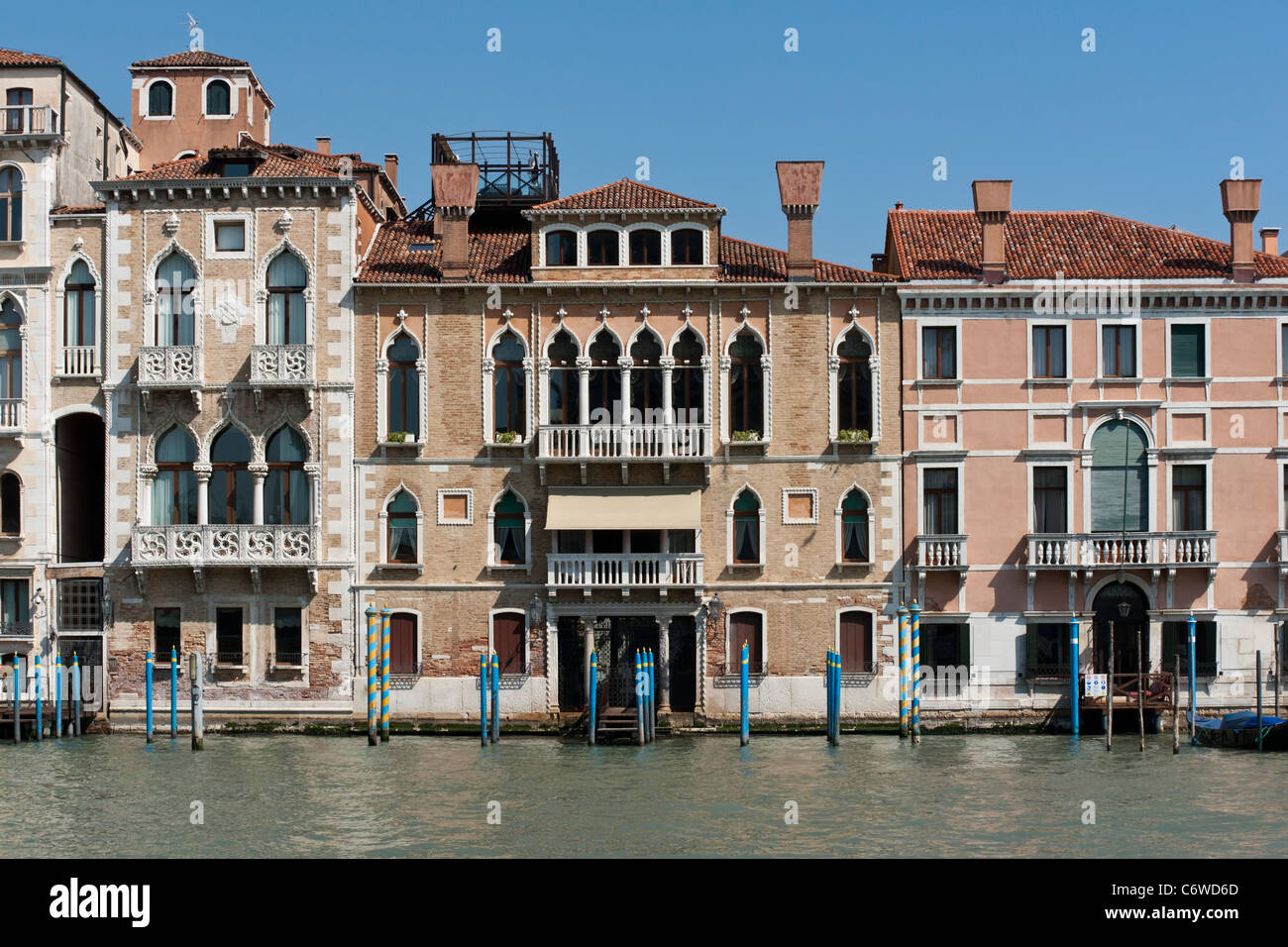 Palazzo Contarini Fasan, Palazzo Contarini, y Palazzo Giustinian Michieli Alvisi, Venecia Foto de stock