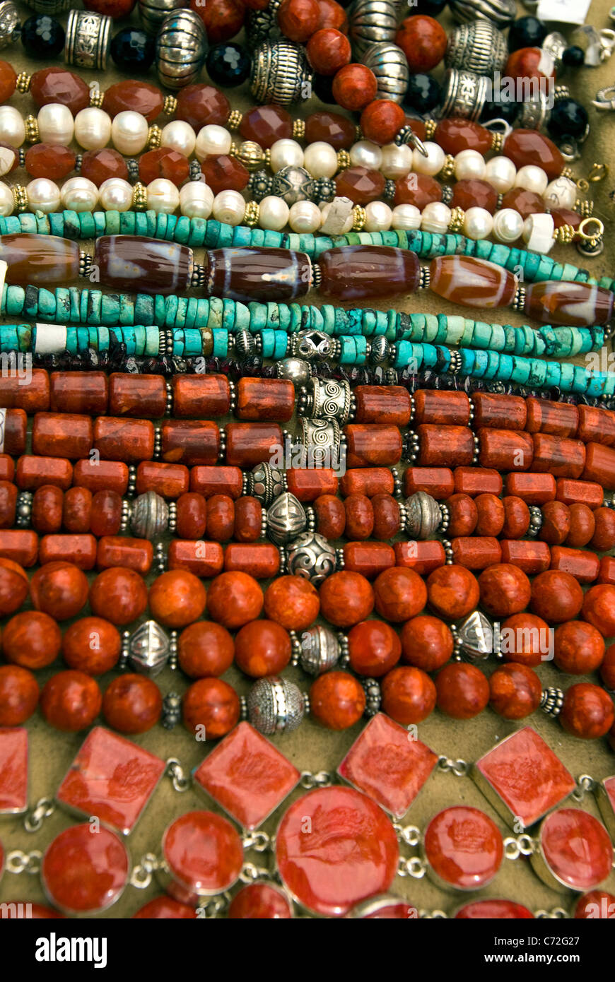 Cordón y joyas, Santa Eulalia, Ibiza, España Fotografía de stock -