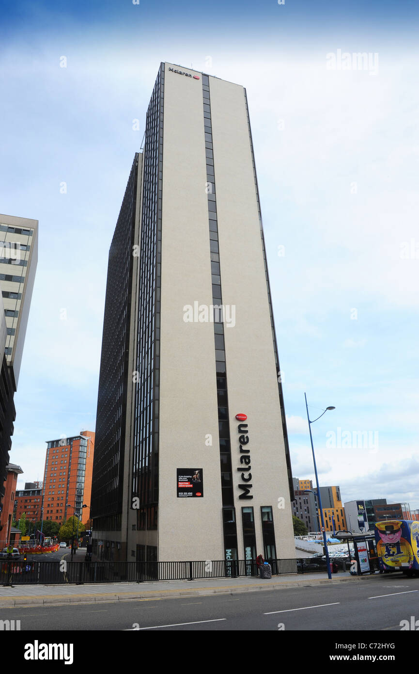 El McLaren Bruntwood edificio de oficinas en el centro de Birmingham Inglaterra West Midlands, Reino Unido Foto de stock