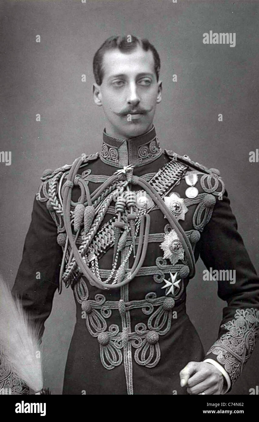 El príncipe Alberto Víctor, duque de Clarence y Avondale. 1864-1892. Foto de stock