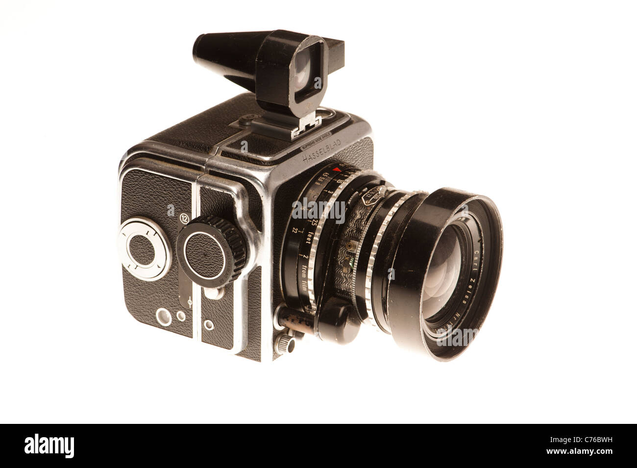 Un original 1954 hasselblad supremo clásico de cámara de gran angular. película de formato medio con visor optoical conectado Foto de stock