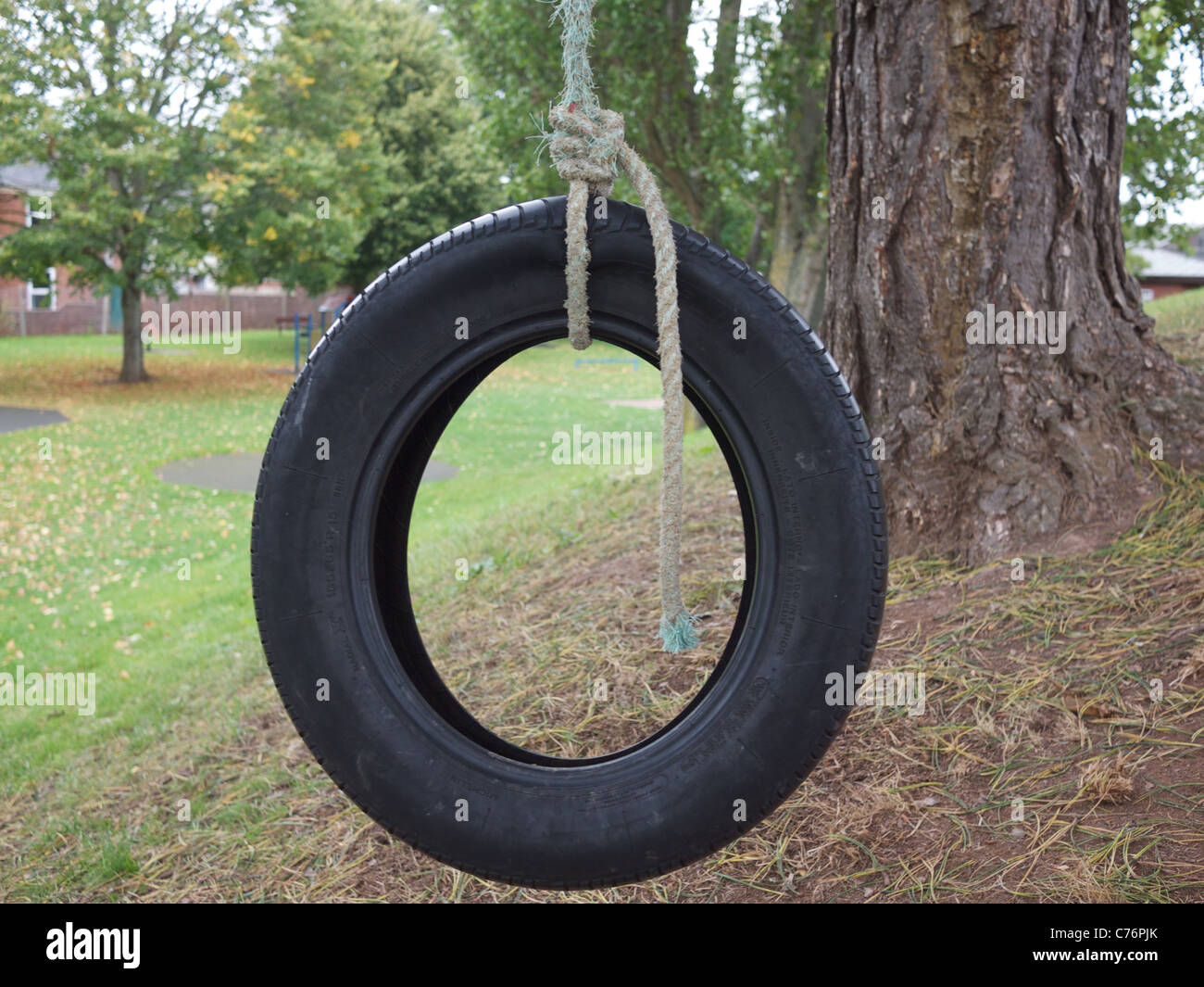 Columpio de neumático Fotografía de stock - Alamy