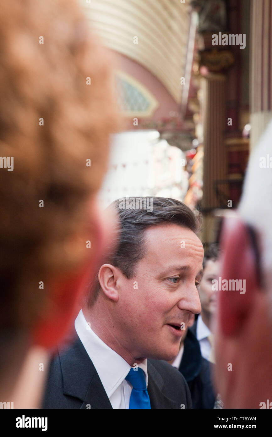 Inglaterra, Londres, el Primer Ministro británico, David Cameron Foto de stock
