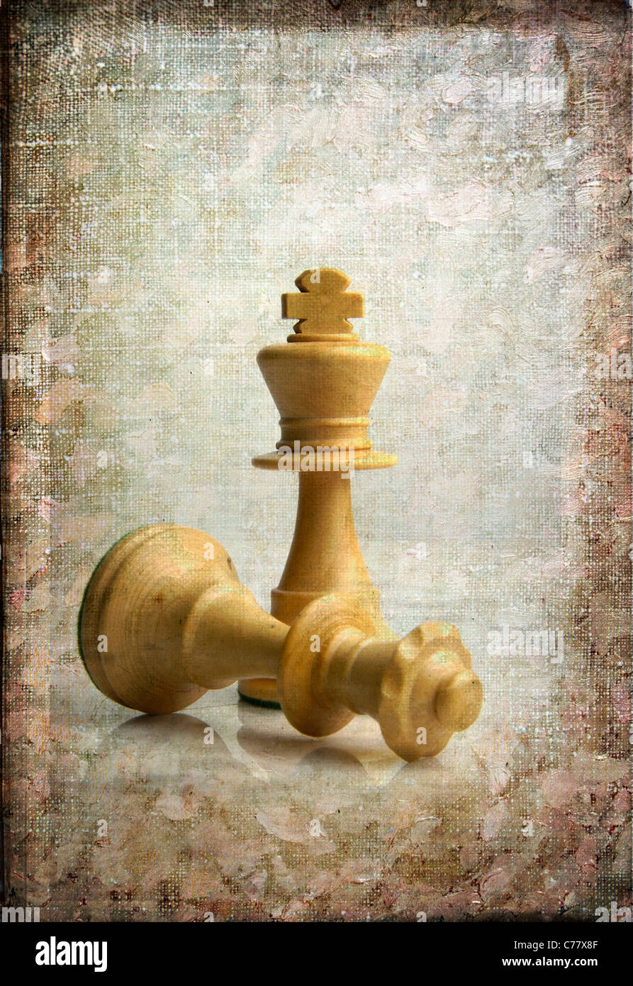 Piezas de ajedrez Foto de stock