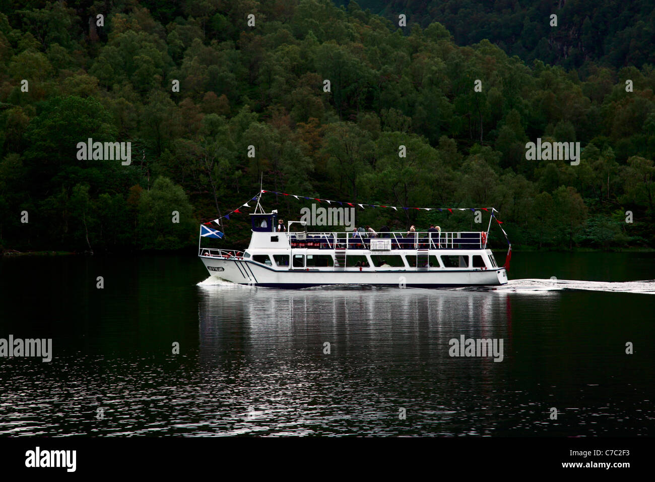 La dama del lago paseos en barco Loch Katrine en los Trossachs Escocia Foto de stock