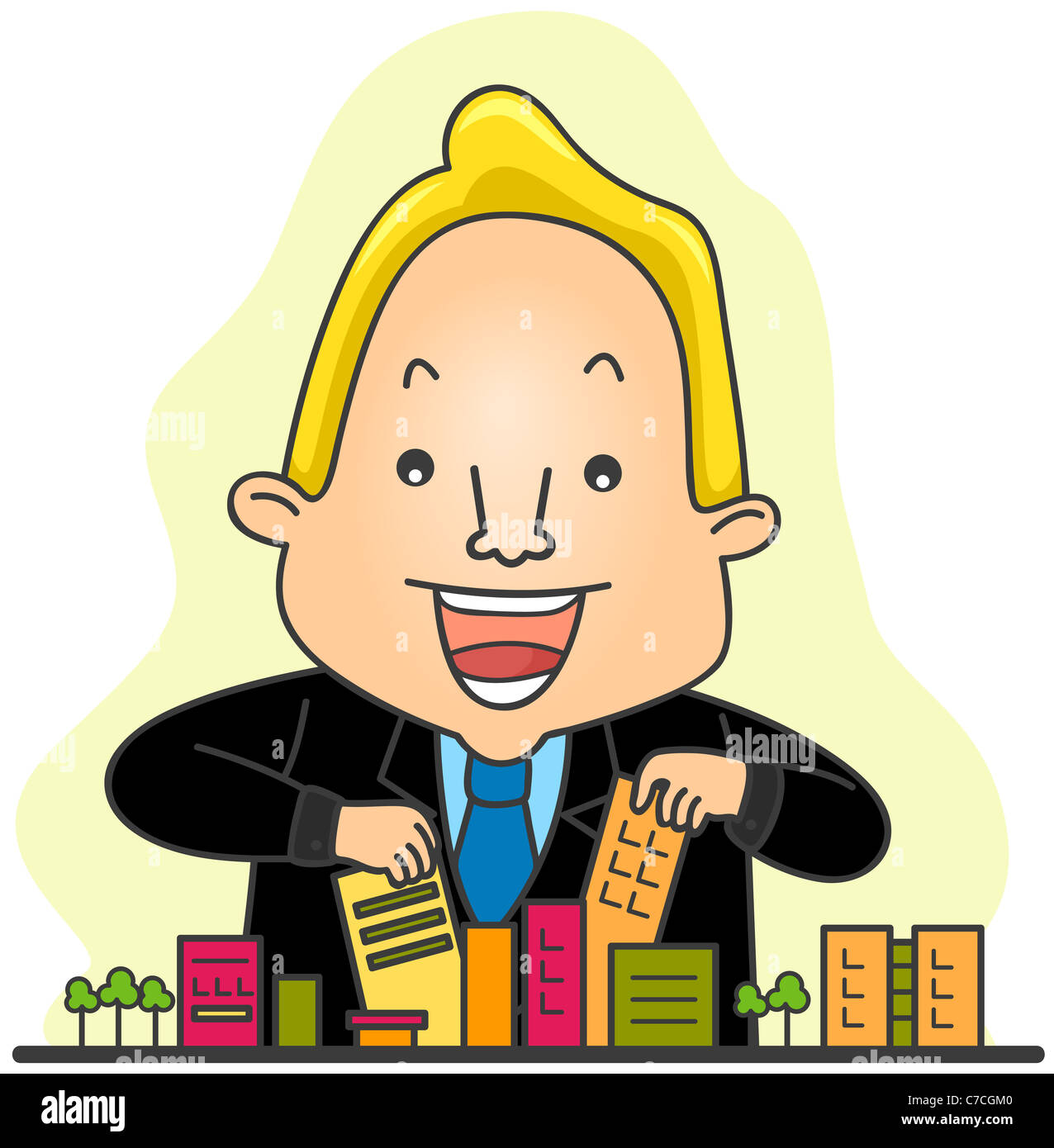 Real Estate / el alcalde de la ciudad, con trazado de recorte