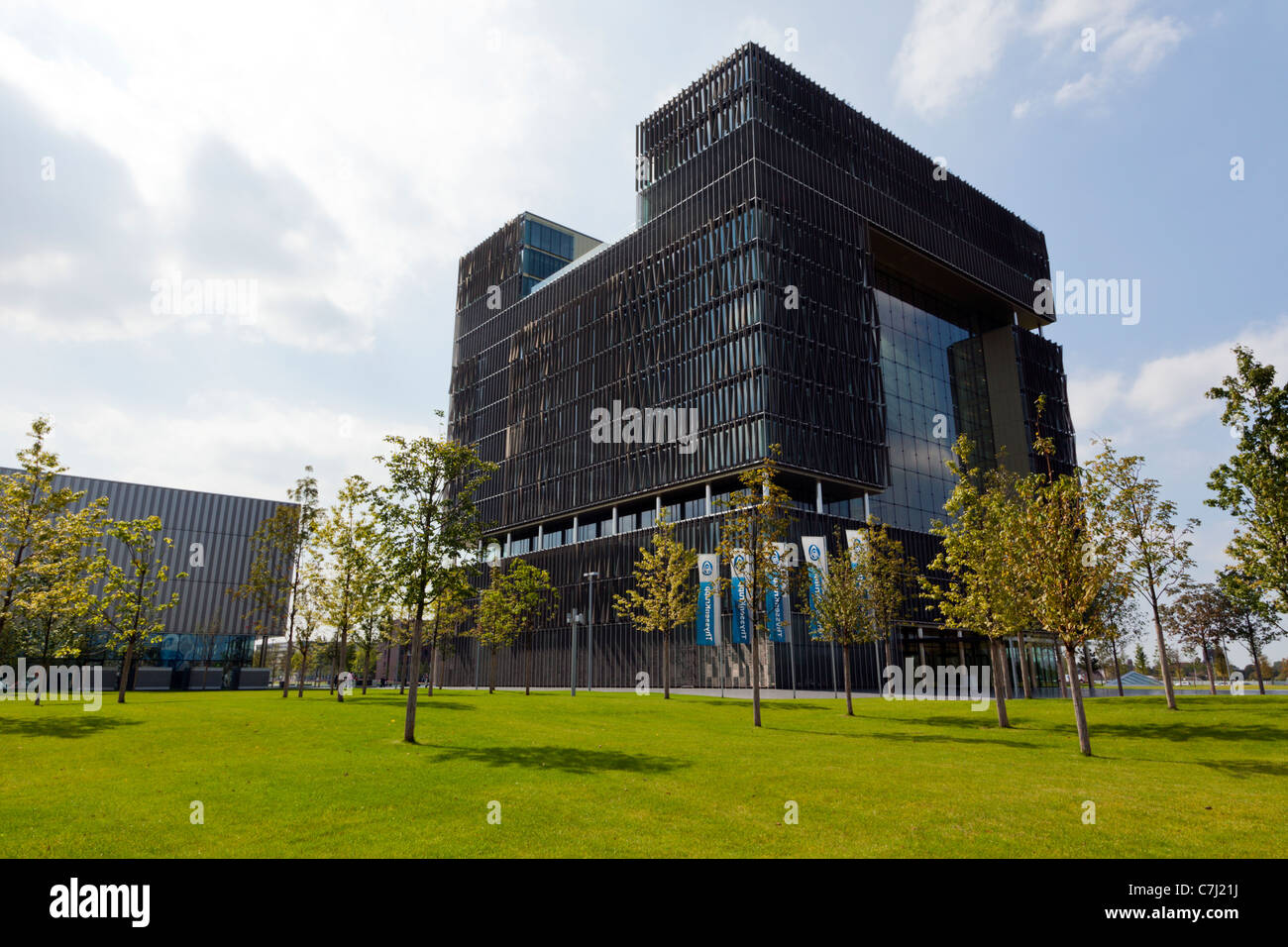 Nuevo edificio de la sede de ThyssenKrupp en Essen, Alemania Foto de stock