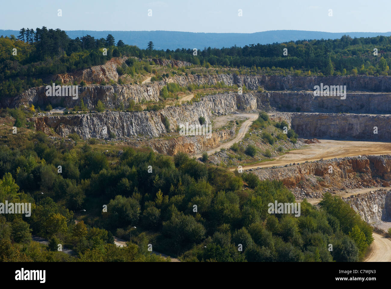 Las cuevas de Koneprusy, Checo Karst, República Checa Foto de stock