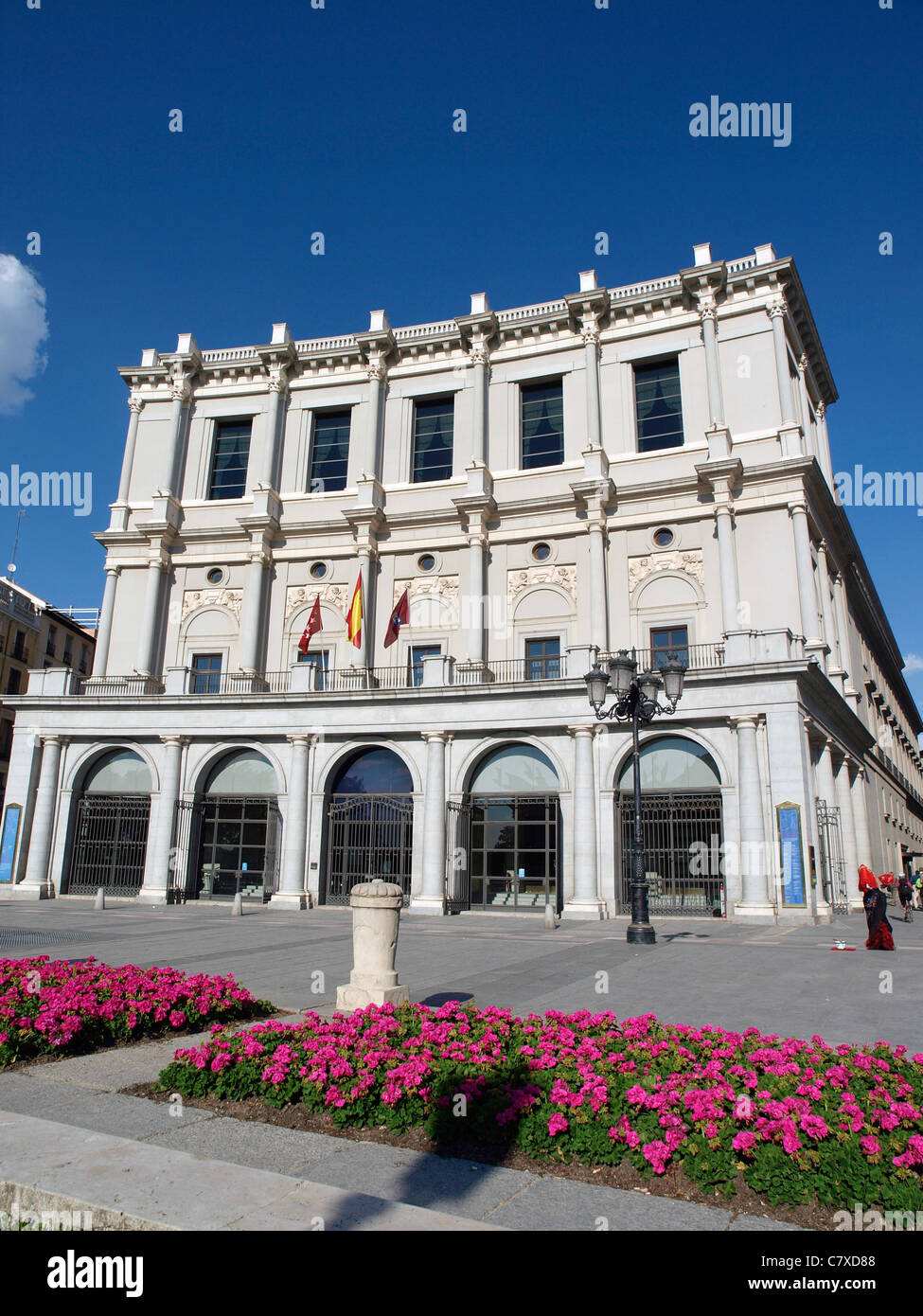 Madrid Opera House, el Teatro Real o el Real y de la Plaza de Oriente, Madrid, España Foto de stock