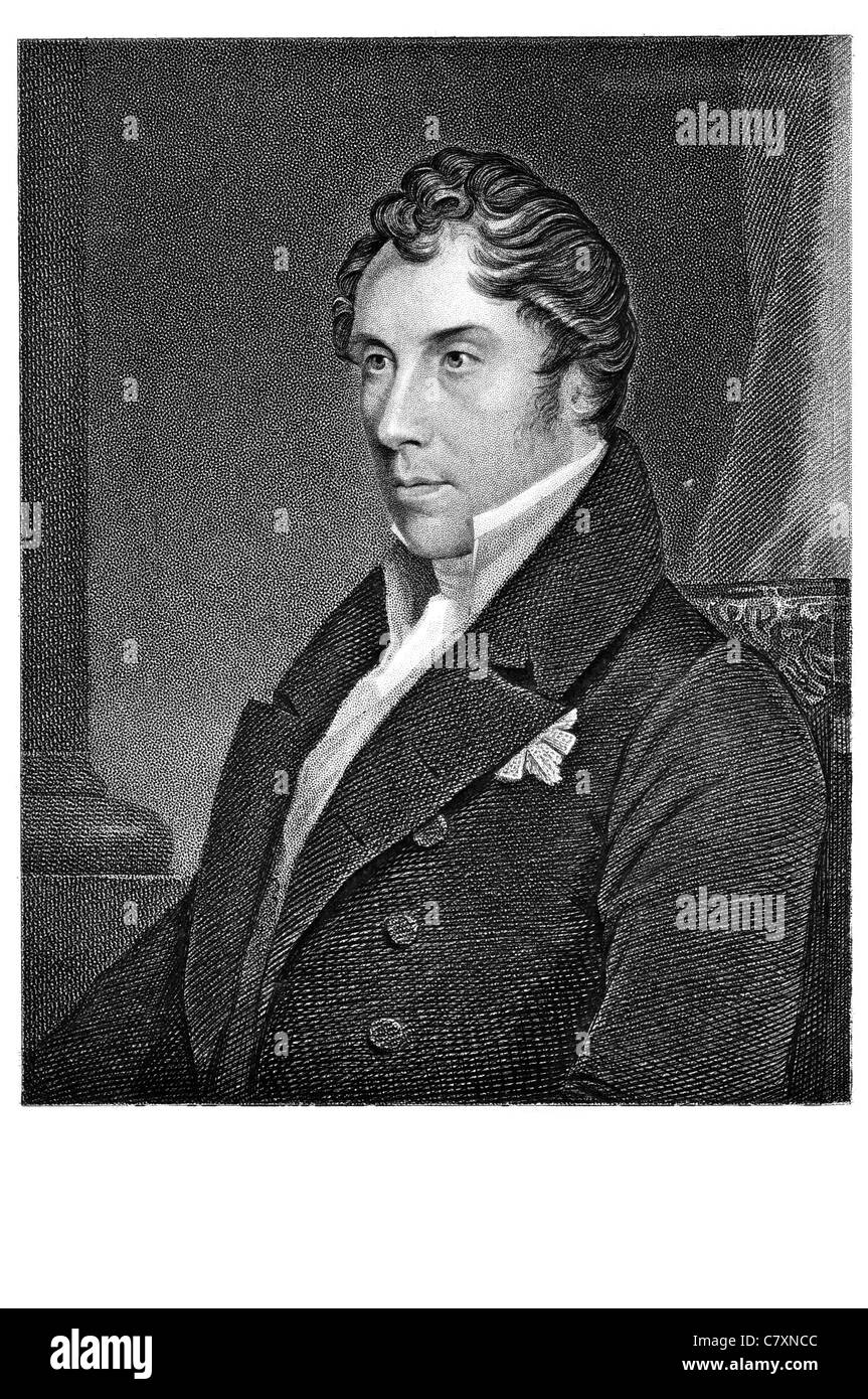 George Hamilton Gordon 4to EARL Aberdeen 1784 1860 Señor escocés Haddo político conservador Primer Ministro Peelite Tory Foto de stock