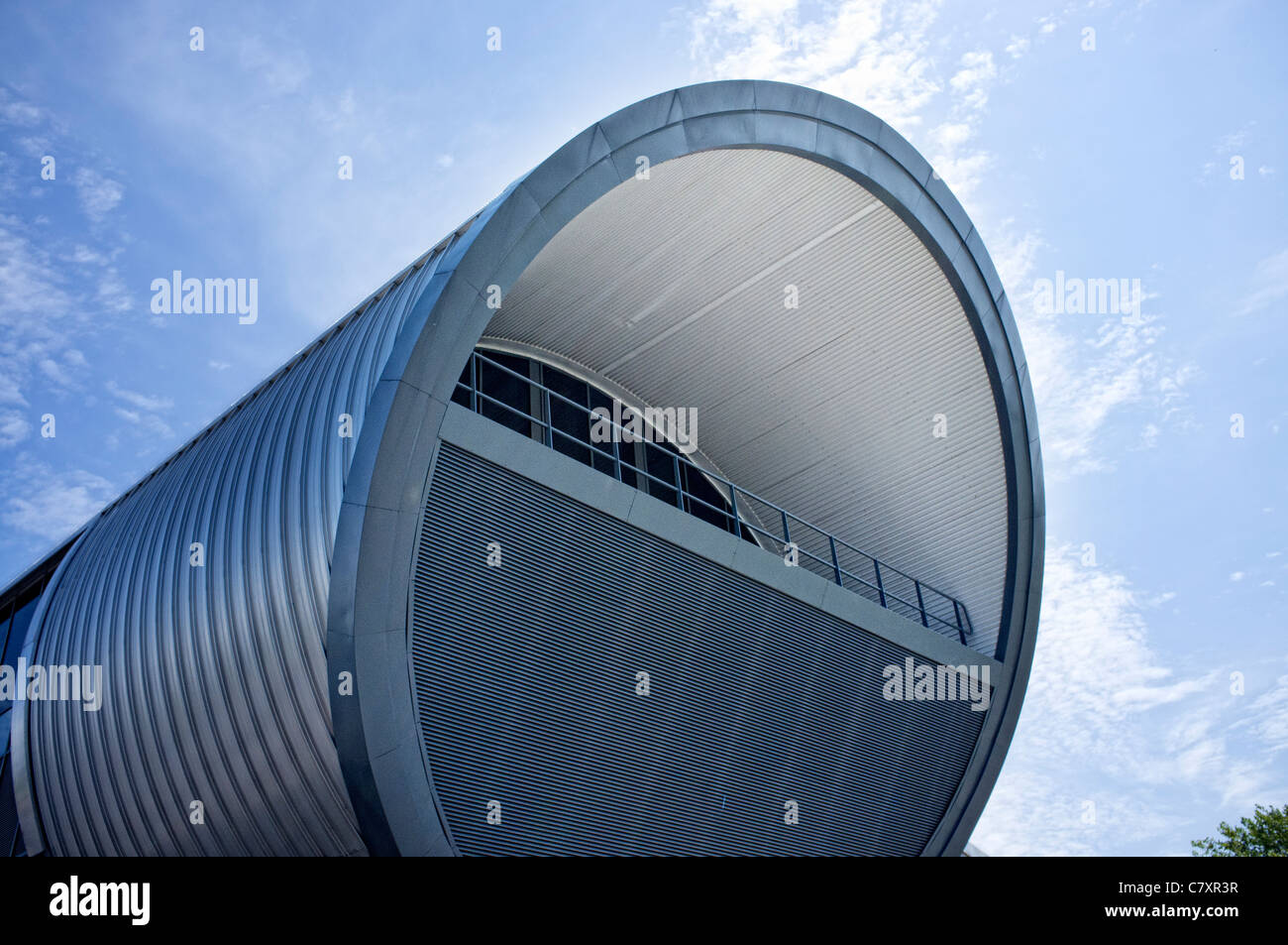 La arquitectura moderna, Portsmouth, centro deportivo Foto de stock