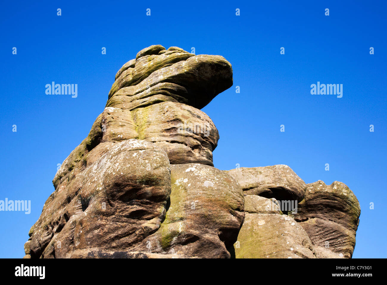 Formaciones rocosas de Brimham Rocks North Yorkshire, Inglaterra Foto de stock