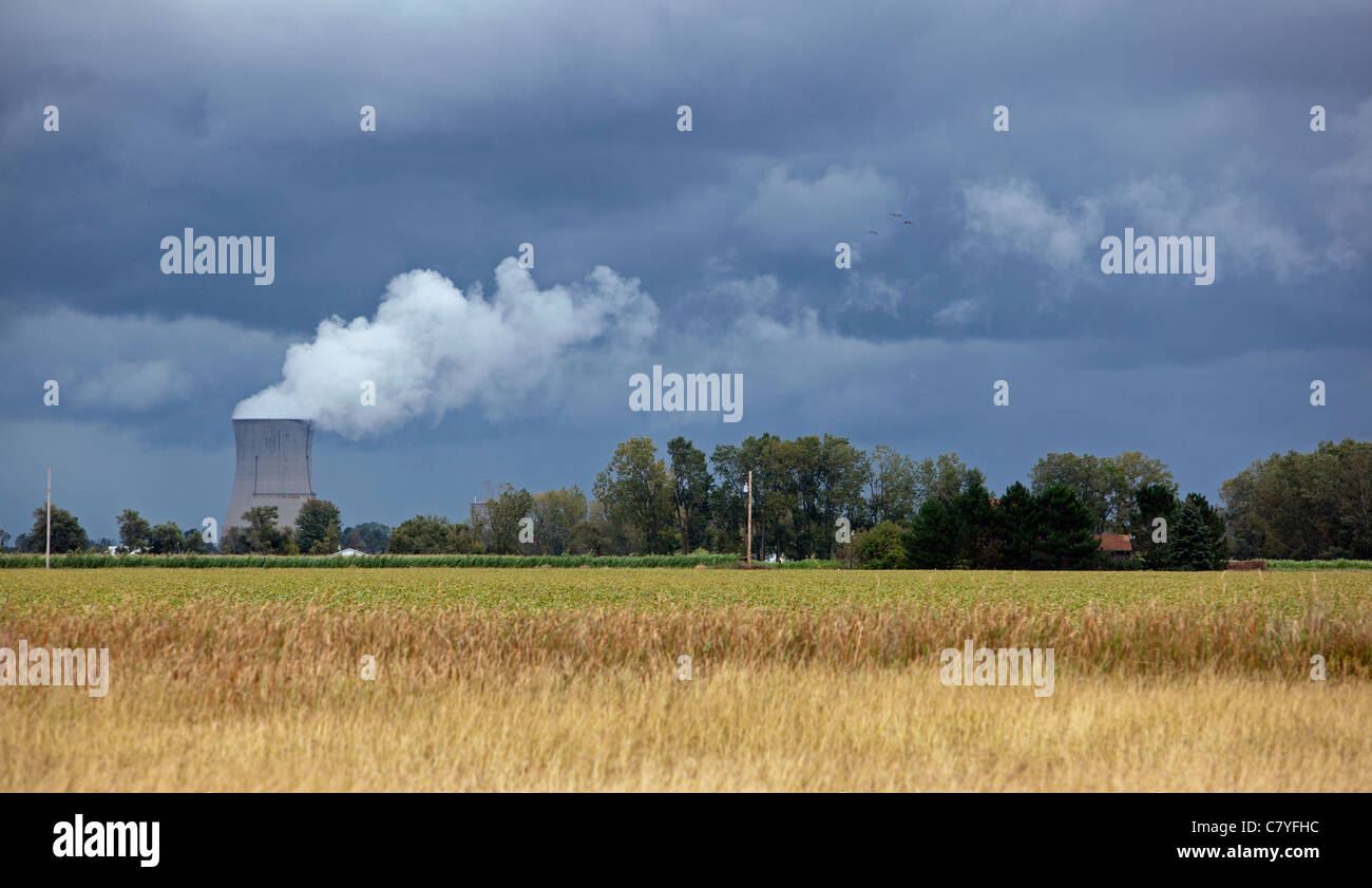 Central Nuclear de Davis-Besse Foto de stock