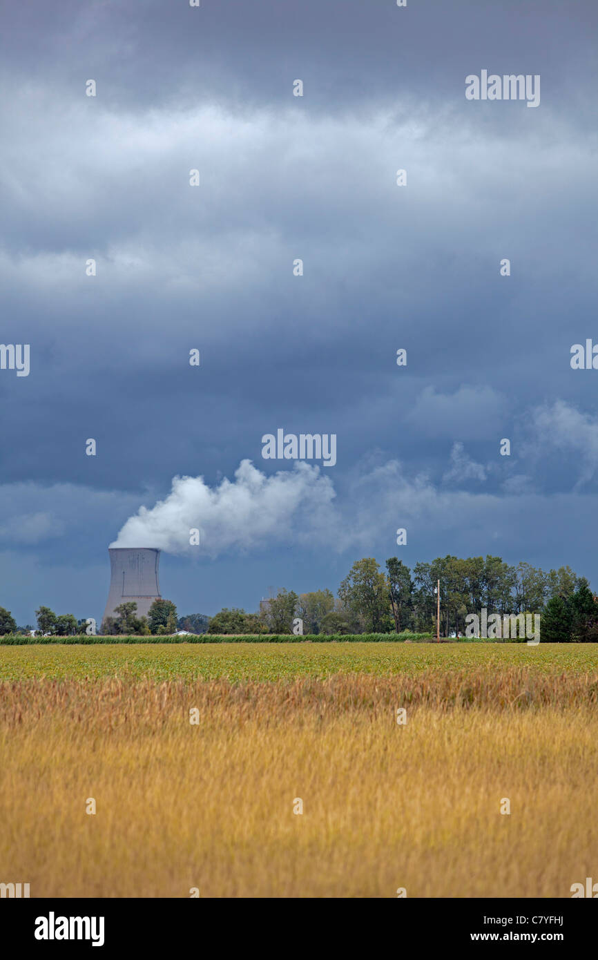 Central Nuclear de Davis-Besse Foto de stock