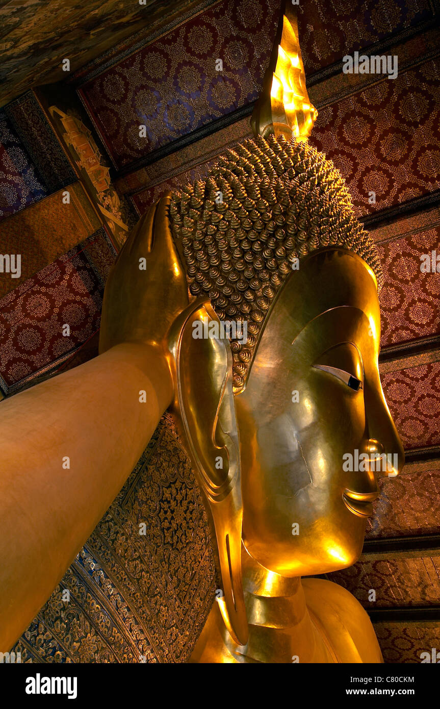 Asia, Tailandia, Bangkok, templo del Buda reclinado Foto de stock