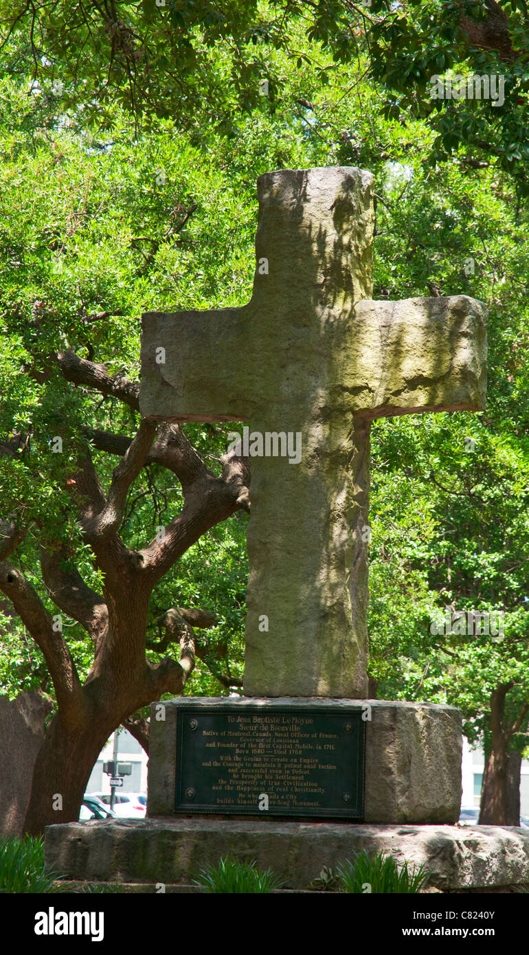 Alabama, móvil, Centro Histórico, Bienville Square, Monumento a Jean