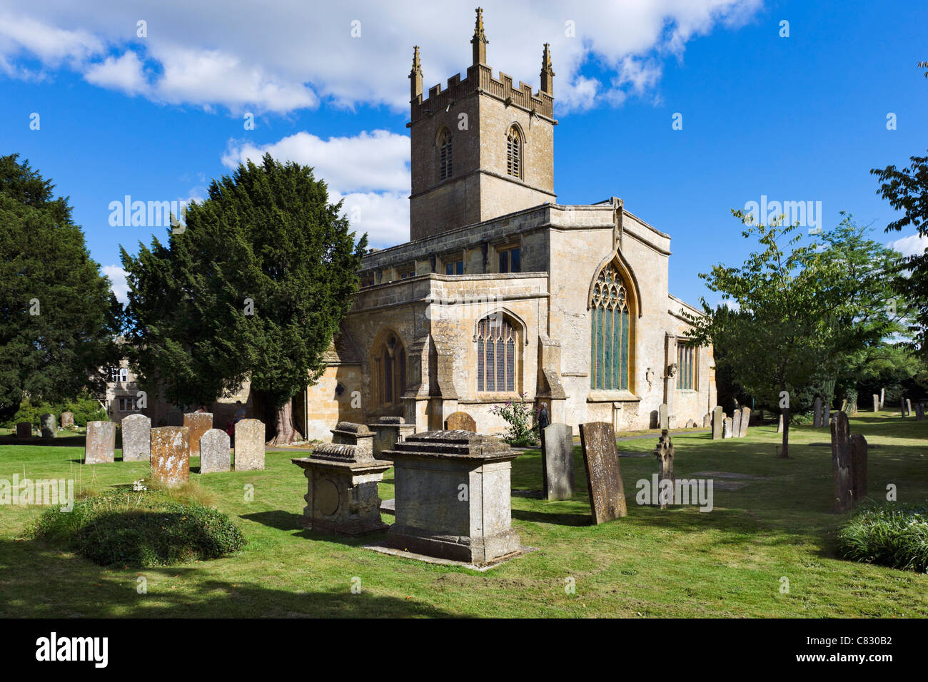 La Iglesia de San Eduardo, Stow-on-the-Wold, Gloucestershire, Inglaterra, Reino Unido. Foto de stock