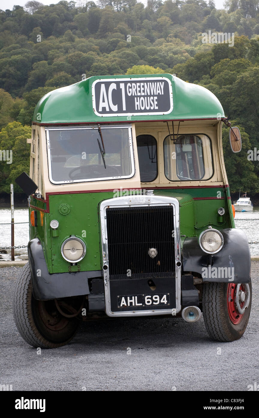 Agatha Christie mile, Greenway house,vintage, Leyland Tiger Barnaby,charabanc,1940 Vintage Bus