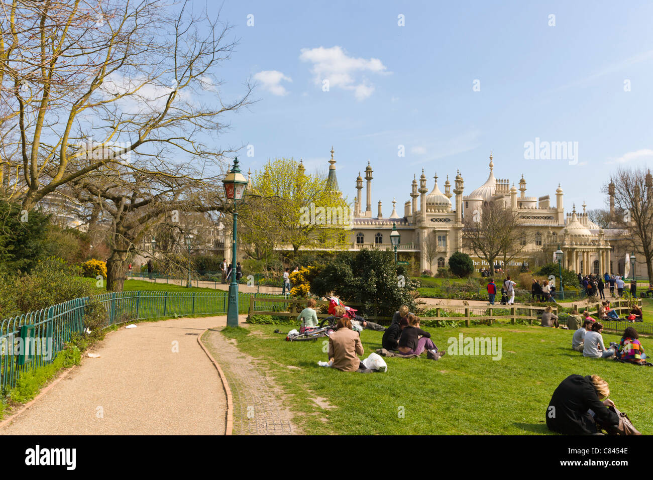 Jardines Royal Pavilion, Brighton, East Sussex, Inglaterra, Reino Unido. Foto de stock