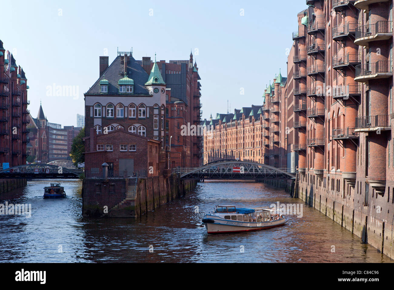 Speicherstadt, Hamburgo, Alemania. Foto de stock