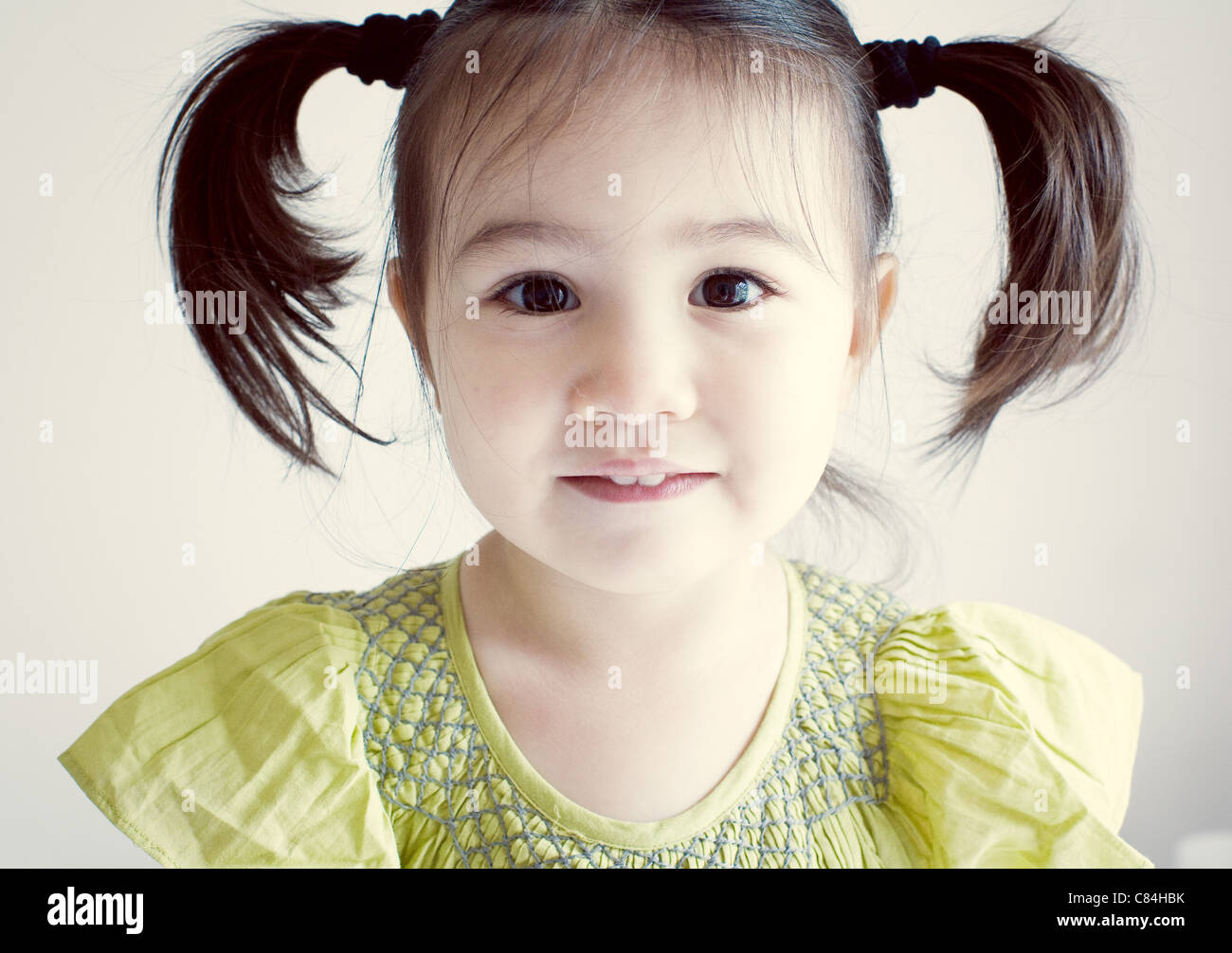 Image of Pigtails little girl