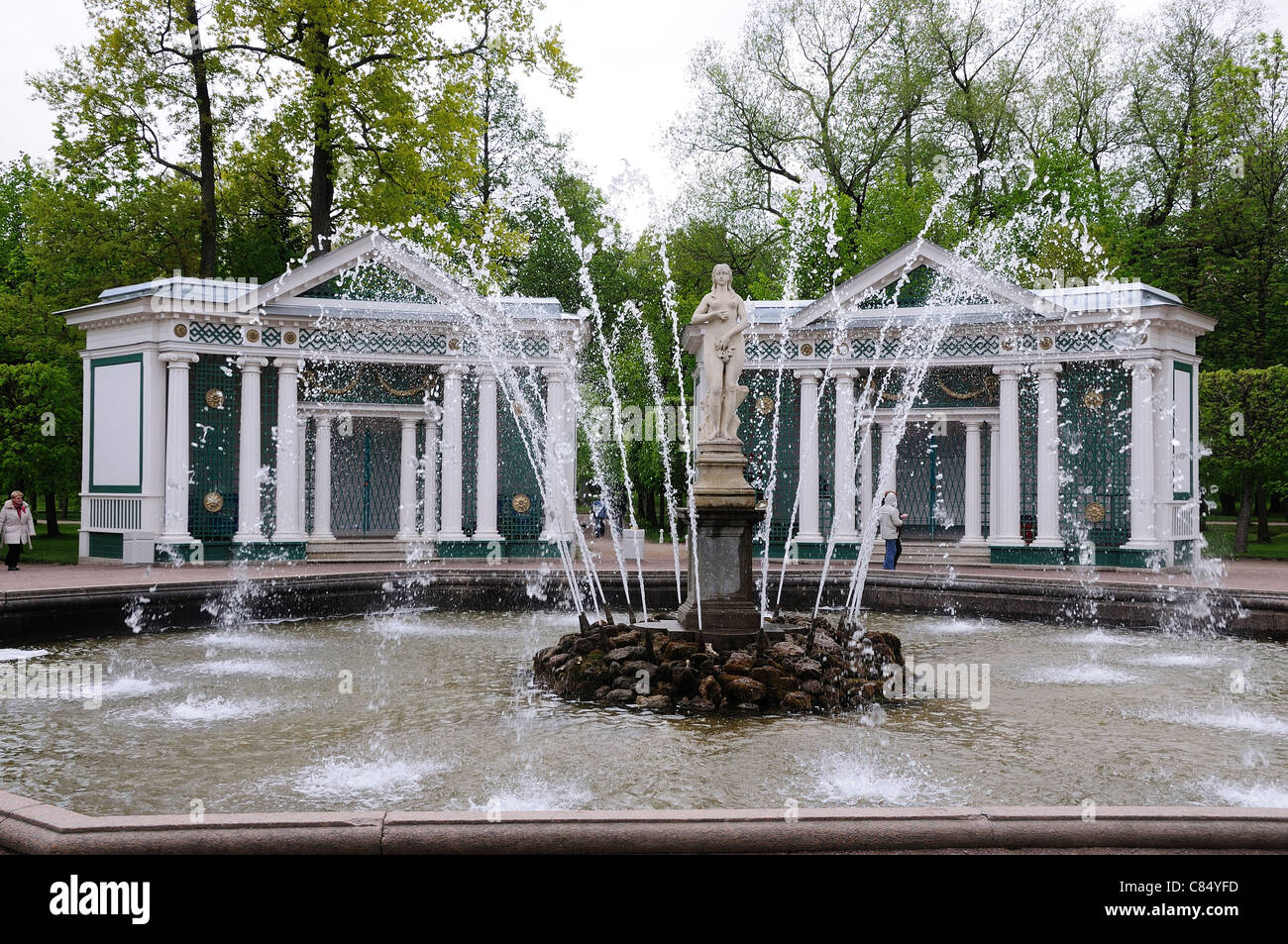 Petergof Park, San Petersburgo, Rusia Foto de stock