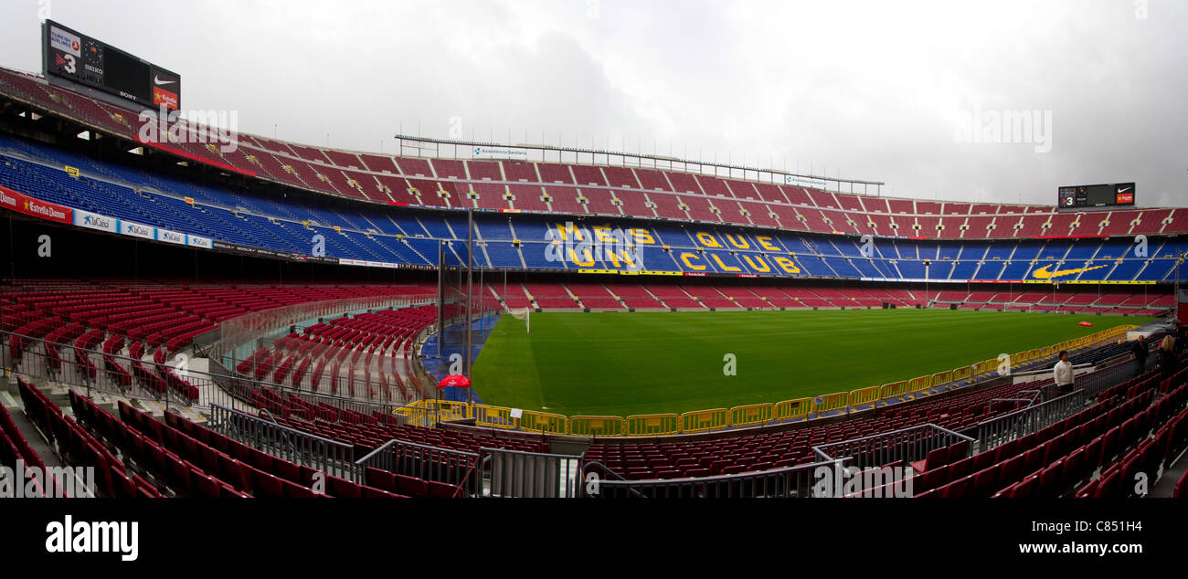 Camp Nou, casa del FC Barcelona Foto de stock