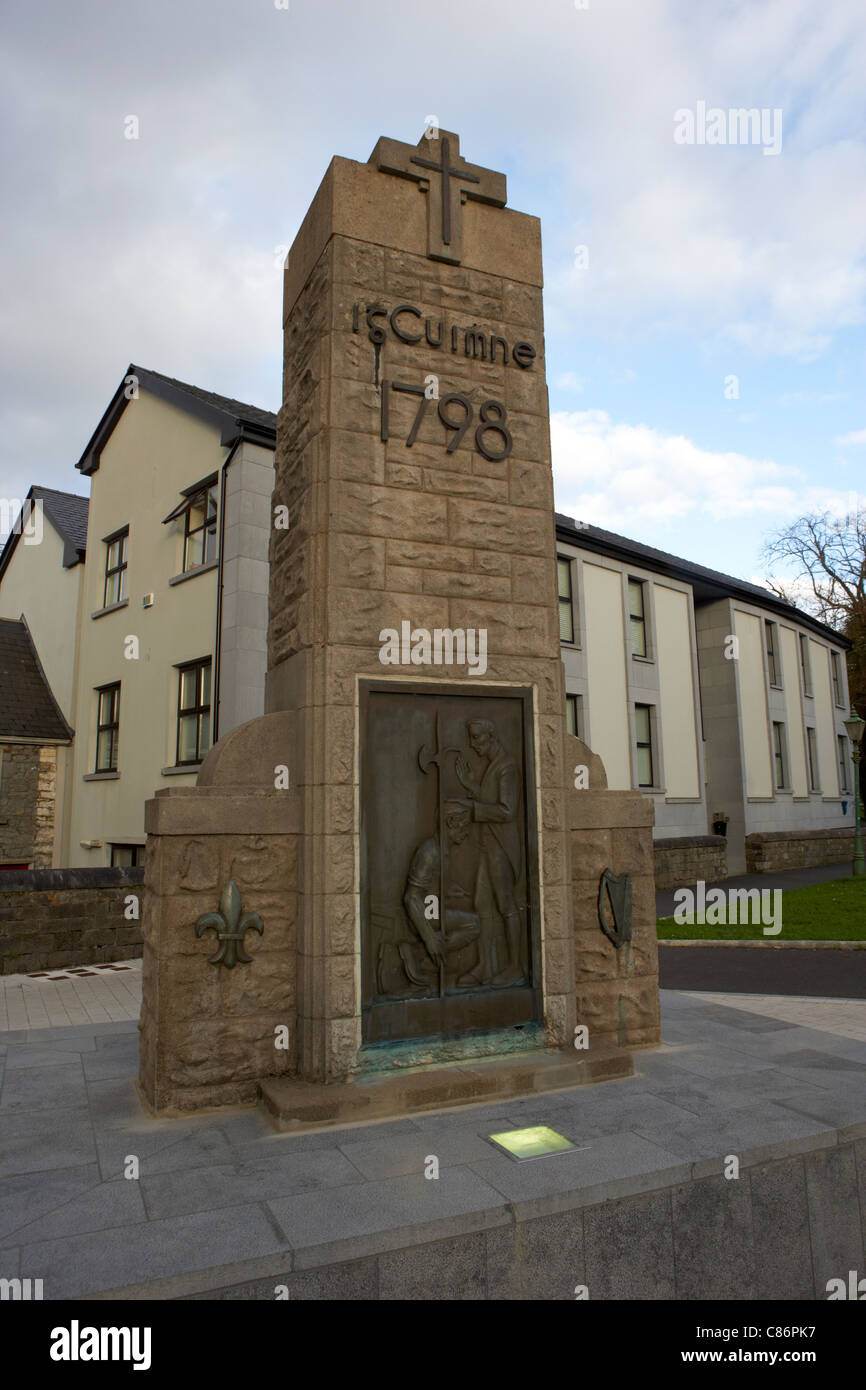 1798 rebelión memorial en Castlebar county mayo república de Irlanda Foto de stock