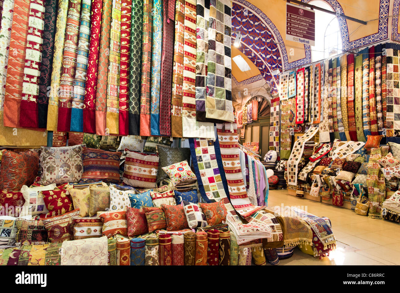 El Gran Bazar de Estambul, Turquía Foto de stock
