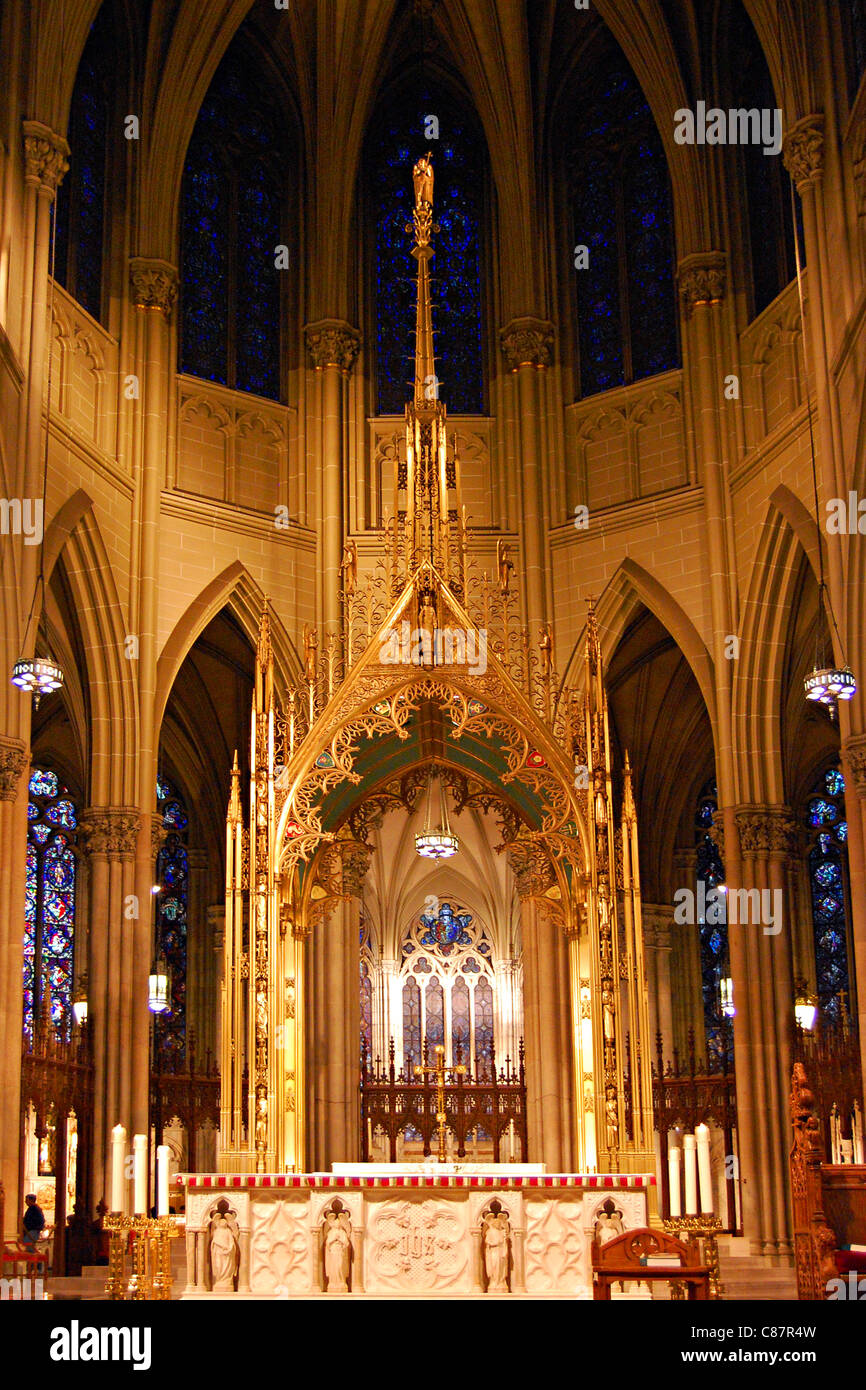 La Catedral de San Patricio, de la ciudad de Nueva York Foto de stock