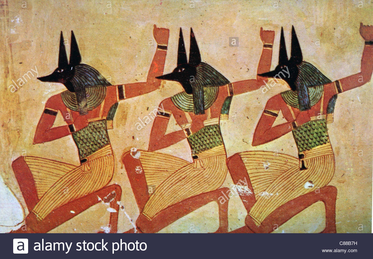 Arte Moderno De Anubis El Chacal Jefe Dios Asociado Con Los - 