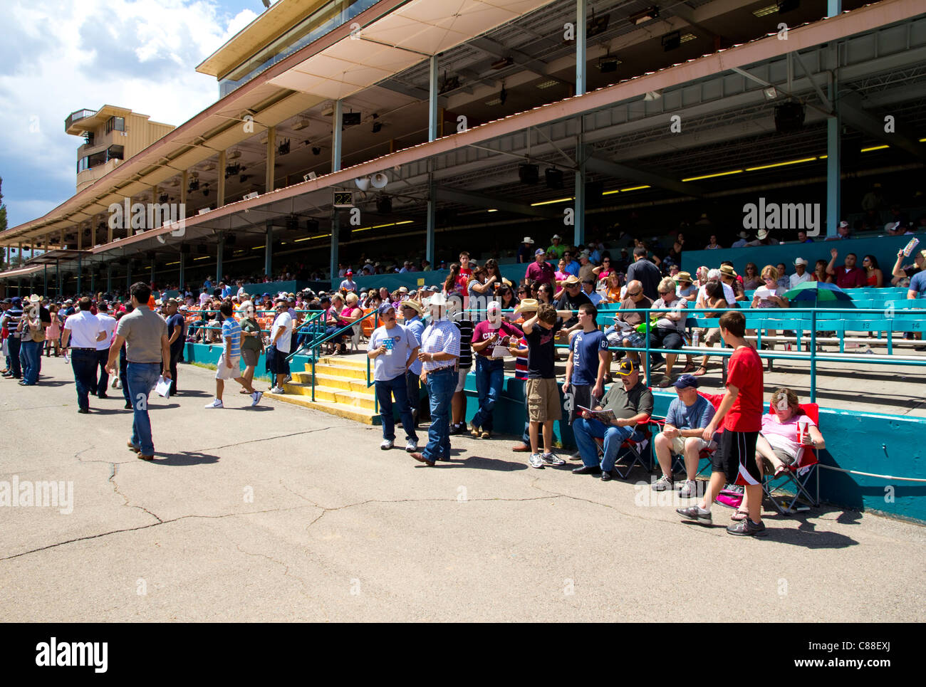 Tribunas, Día del Trabajo, el All American Futurity raza, Ruidoso Downs