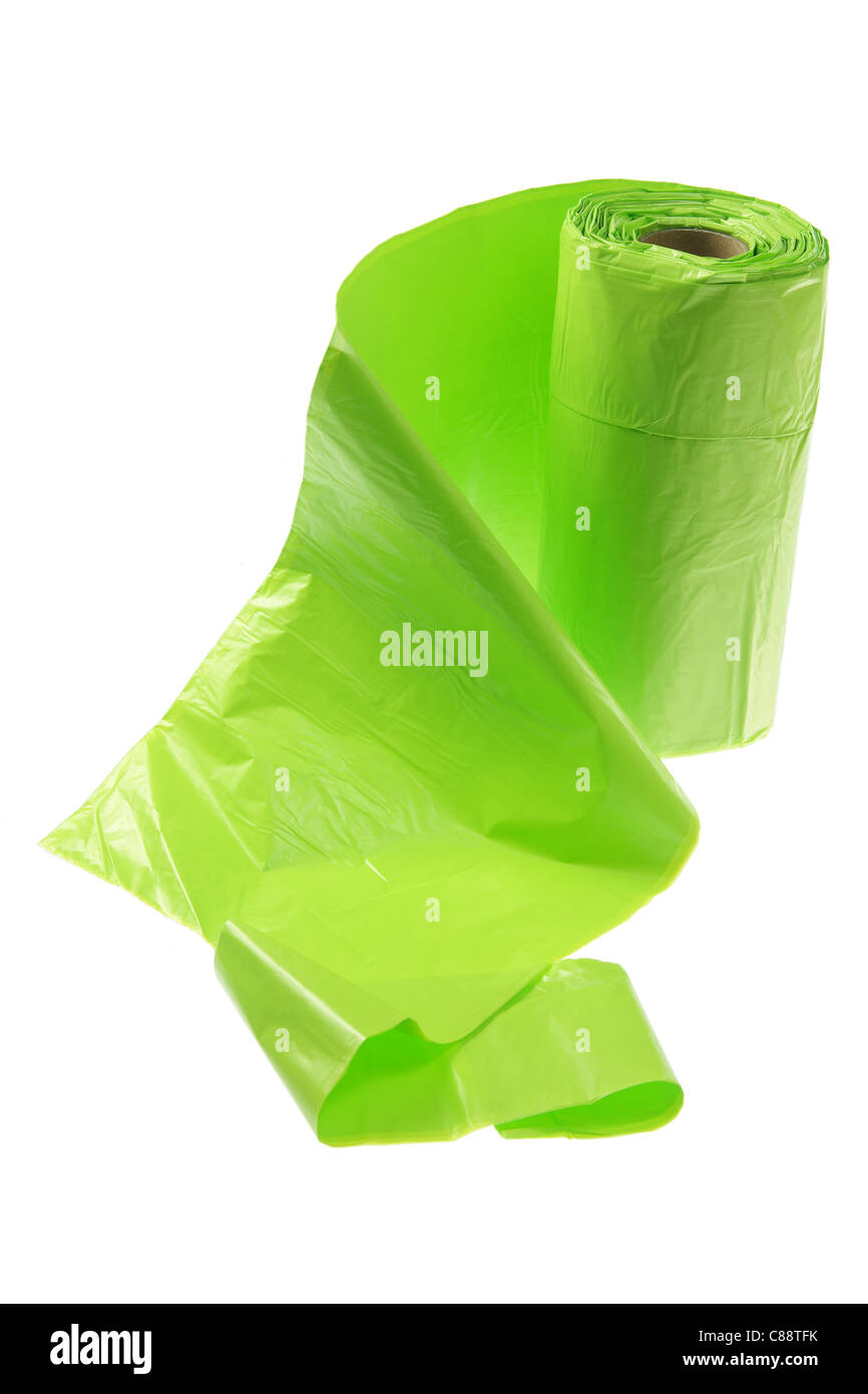 Bolsa de basura verde Imágenes recortadas de stock - Alamy