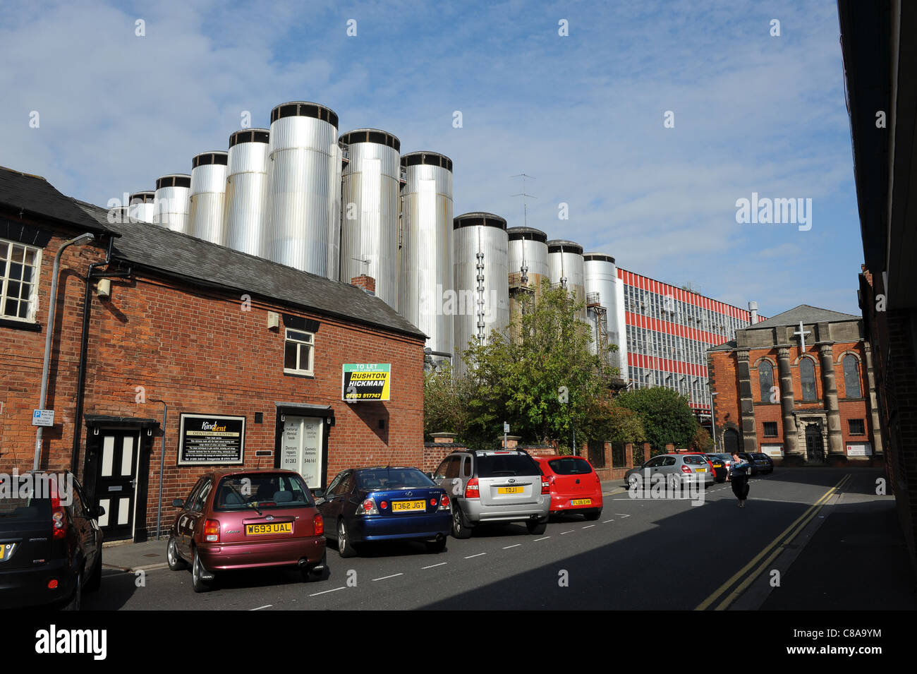 Molson Coors Brewery Burton en Burton-on-Trent Staffordshire Inglaterra Foto de stock