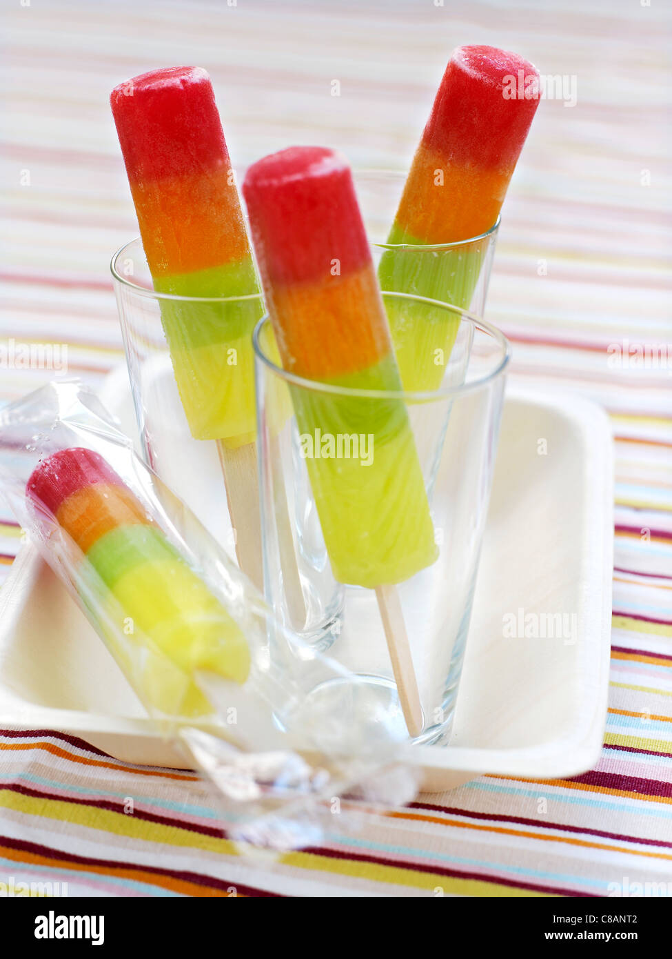 Lollipops hielo multicolor Foto de stock