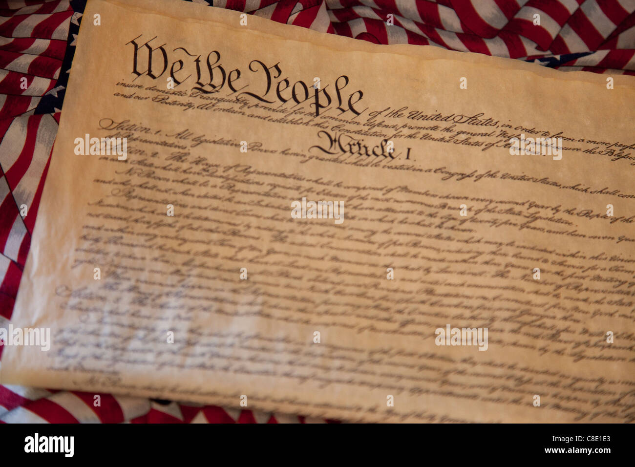 Constitución de los Estados Unidos de América Foto de stock