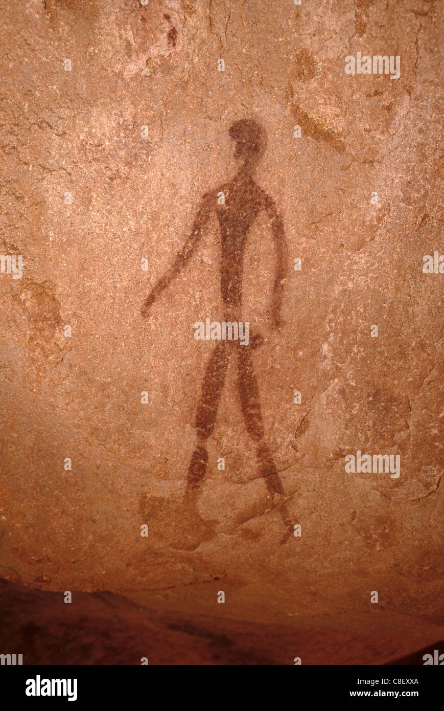 Twyfelfontein petroglifos (grabados en piedra, Edad de Piedra tardía, Sitio del Patrimonio Mundial de la UNESCO, la región de Kunene, Namibia Foto de stock