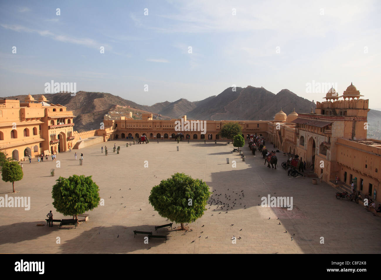 Fuerte Amber Palace, Jaipur, Rajasthan, India Foto de stock