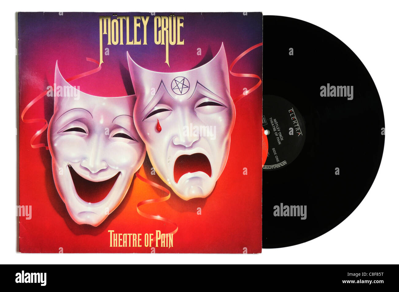 Motley Crue - Teatro de dolor álbum Fotografía de stock - Alamy