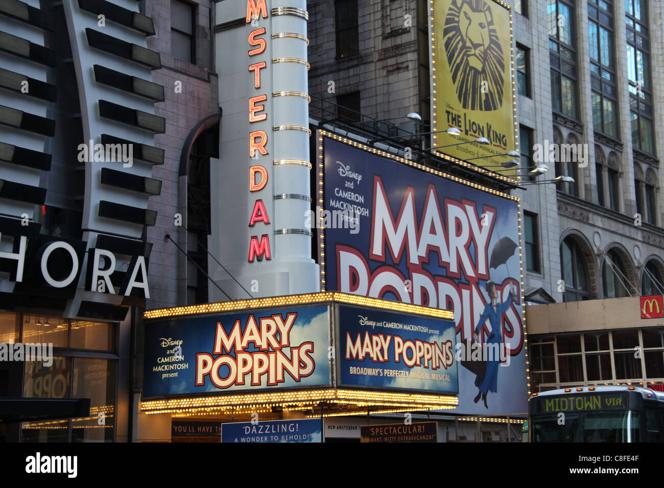 Mary Poppins Musical en Broadway. Foto de stock