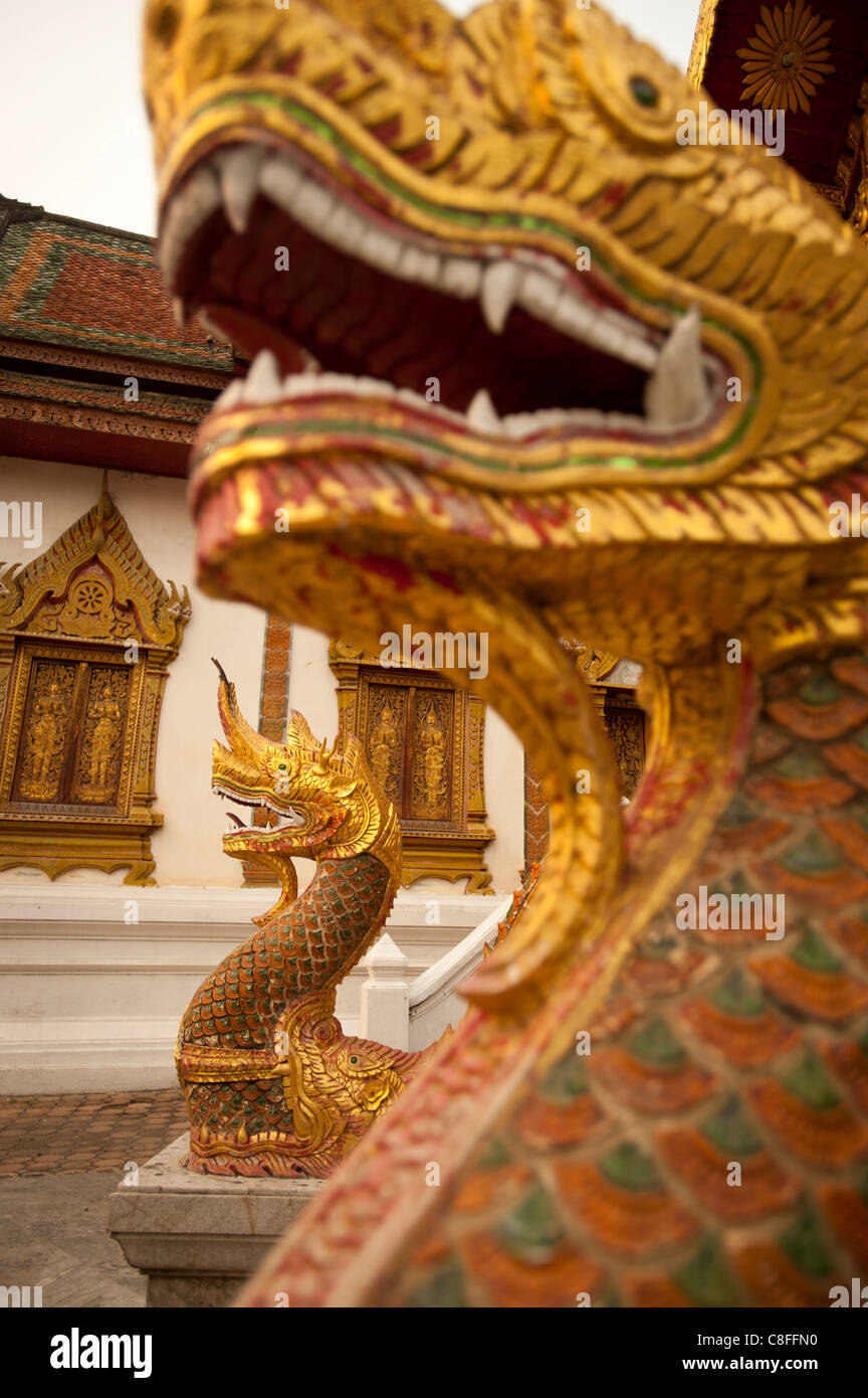 Wat Tung Yu, Chiang Mai, provincia de Chiang Mai, Tailandia, en el sudeste de Asia Foto de stock