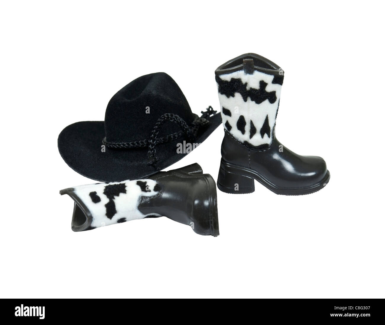 Botas de piel de vaca manchadas e imágenes de alta resolución - Alamy