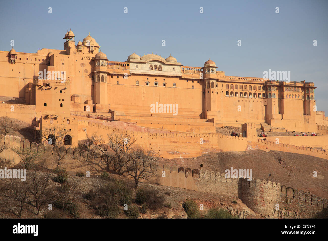 Fuerte Amber Palace, Jaipur, Rajasthan, India Foto de stock