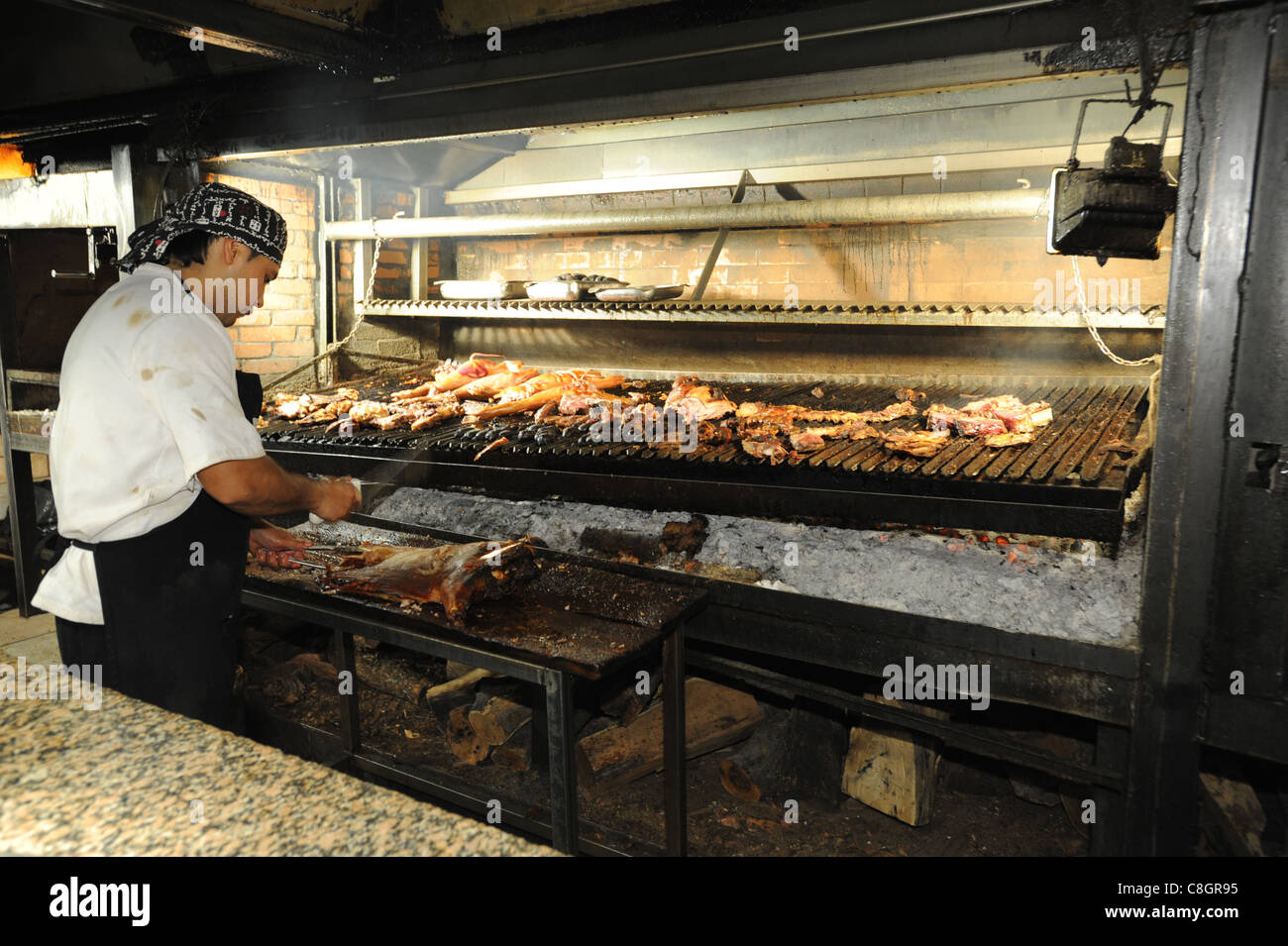 La Argentina, América del Sur, Mendoza, alimentos, comer churrasco