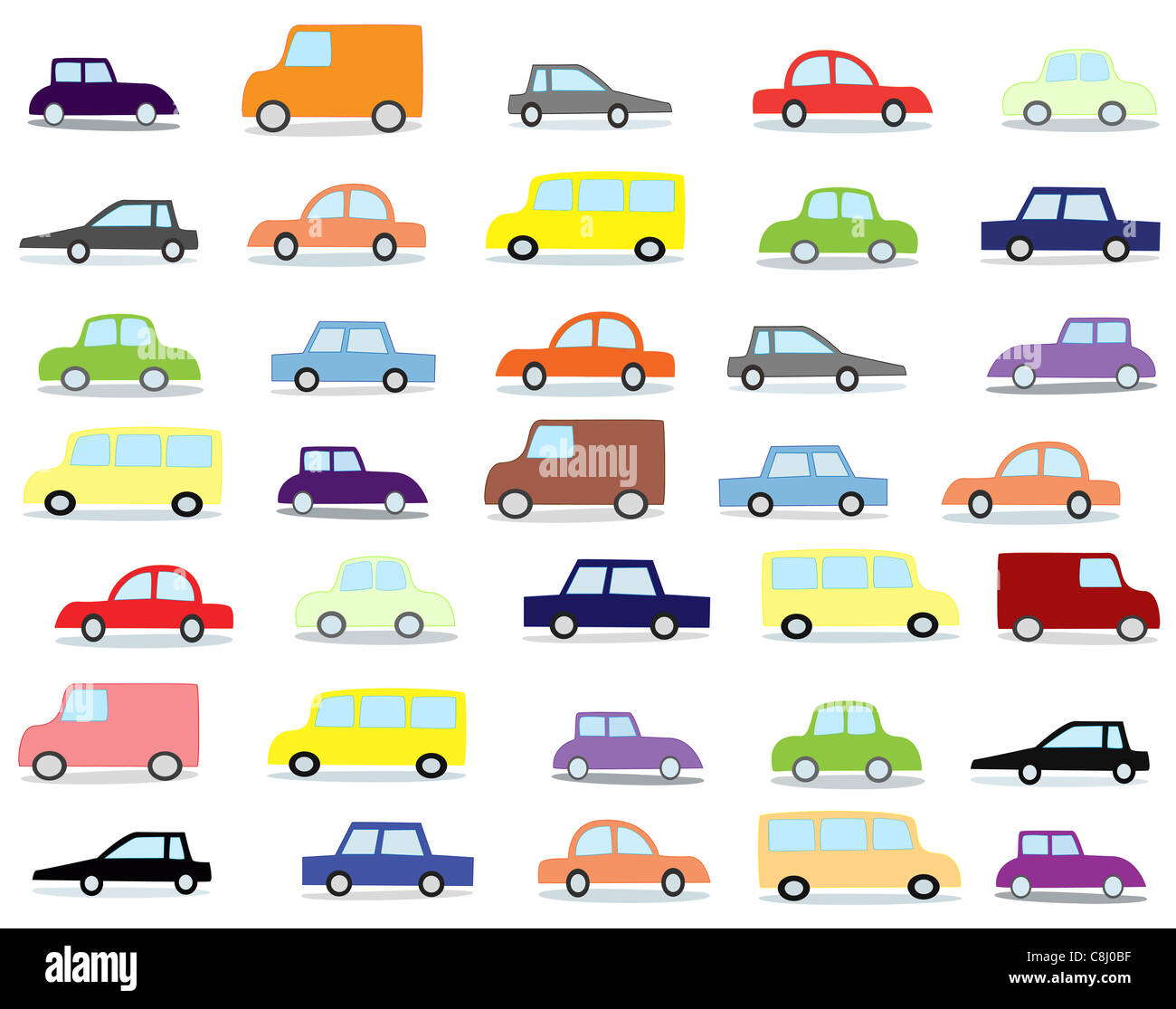 dibujos animados de coches Fotografía de stock - Alamy
