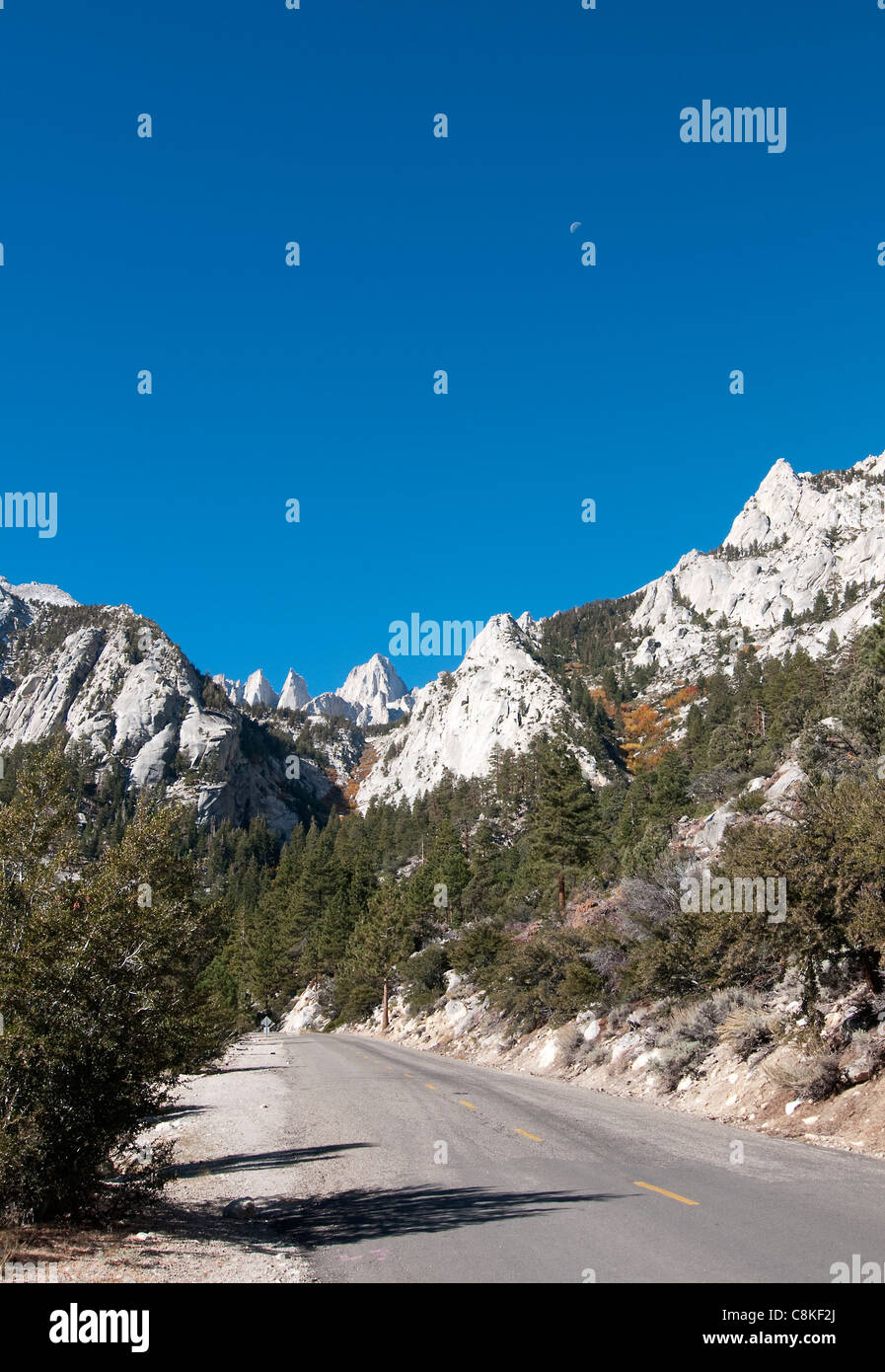 Mount Whitney, Sierra Nevada, California, EE.UU. Foto de stock