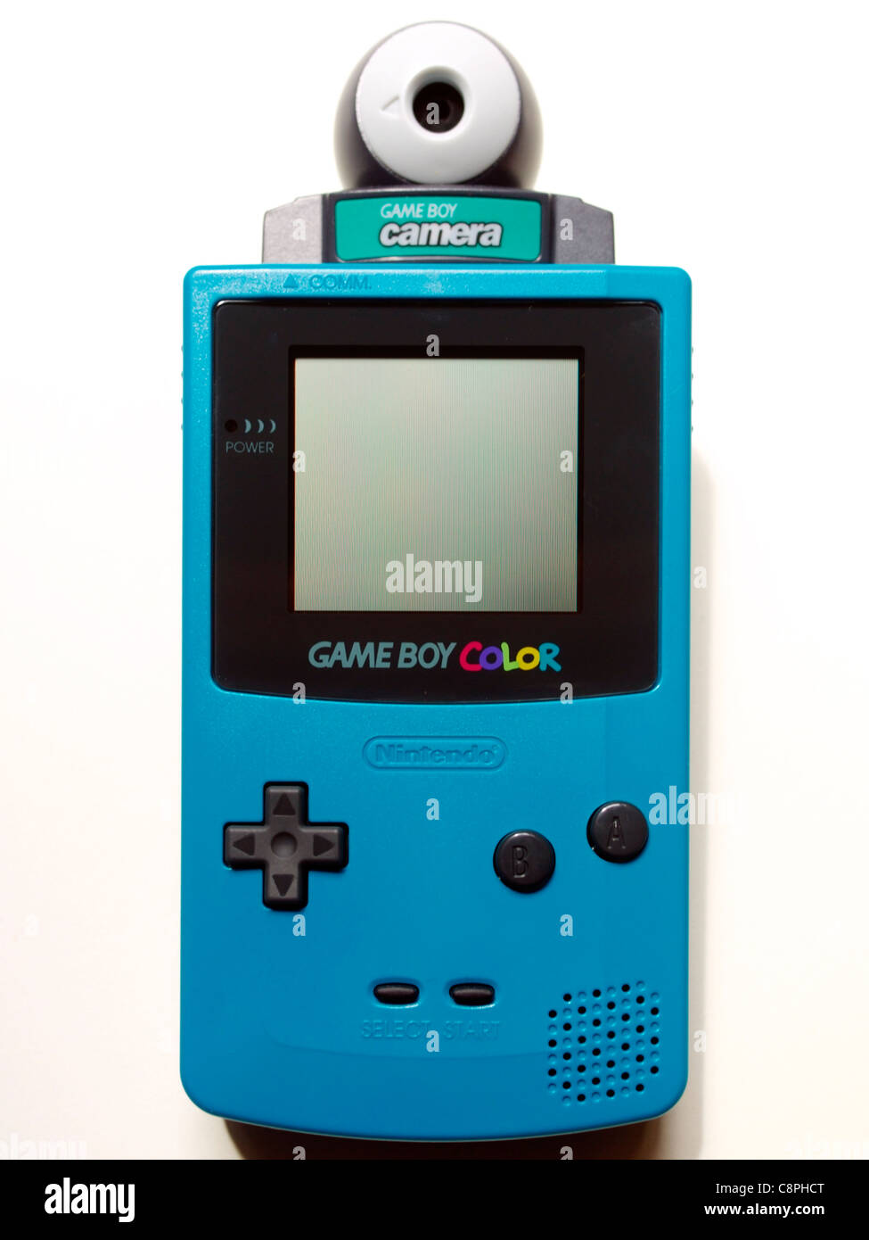 Game Boy Color con Game Boy Camera conectado Fotografía de stock - Alamy