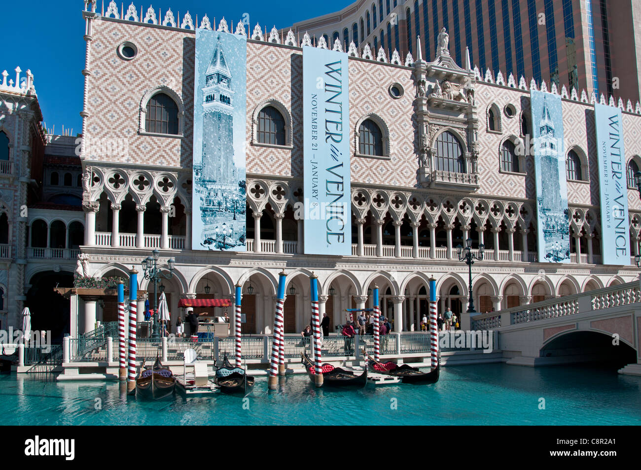 Venecia Venecia Las Vegas, la capital mundial del juego de Nevada de los Estados Unidos Foto de stock